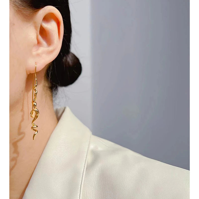 Abstract 3D Stud Earrings Retro Statement Fashionable - Smarsty