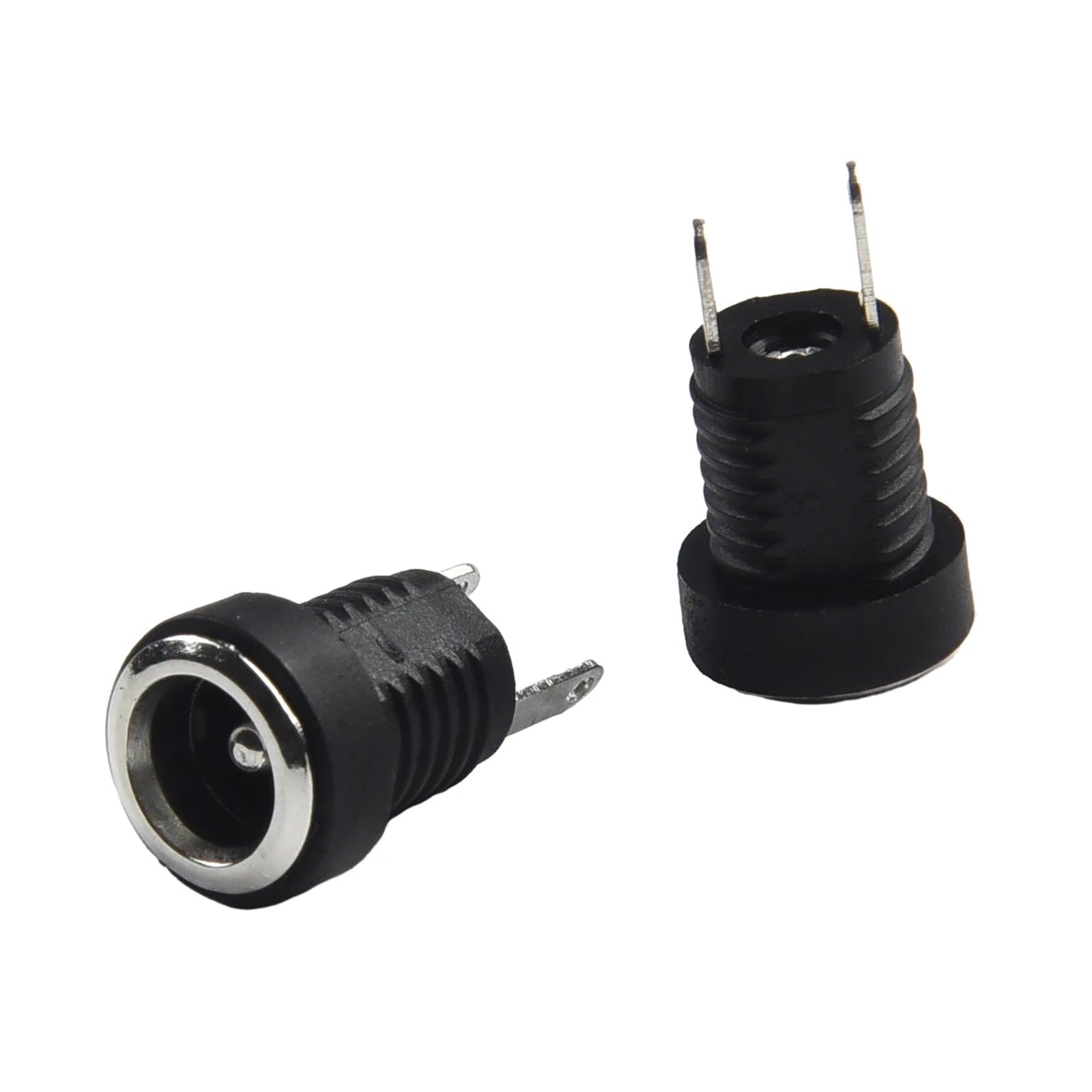 5 Pair DC 12V Male Female Socket Panel Mount Barrels Jack Plug Power Connector Female Jack Screw Nut Panel Mount Connector
