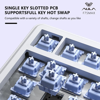 75 Percent Mechanical Keyboard RGB With TFT Screen