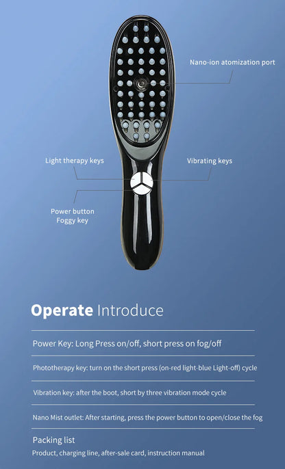 Electric Scalp Massager Comb for Hair Growth - Smarsty