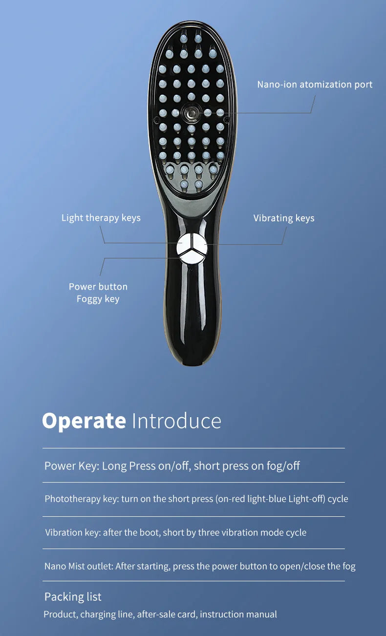 Electric Scalp Massager Comb for Hair Growth - Smarsty