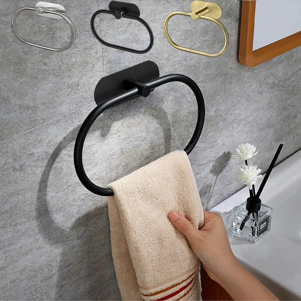 Self-Adhesive Stainless Steel Towel Rack for Easy Installation - Smarsty