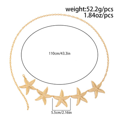 Ingemark Vintage Metal Starfish Belly Chain for Women - Smarsty
