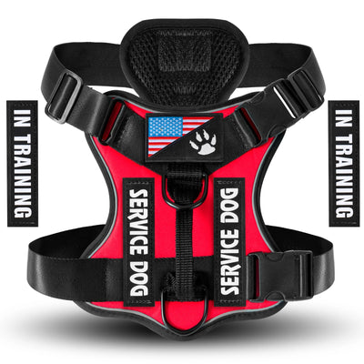 Reflective Service Dog Harness with Adjustable Soft Design - Smarsty