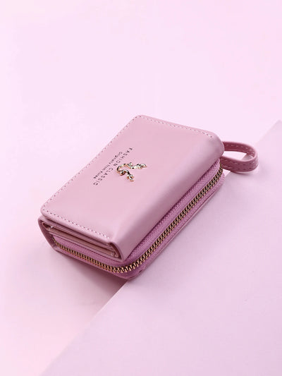 Luxury Brand Women's Small Wallet Female Card Holder Short Wallets with Coin Purse for Woman Ladies PU Leather Hasp Mini Clutch - Smarsty