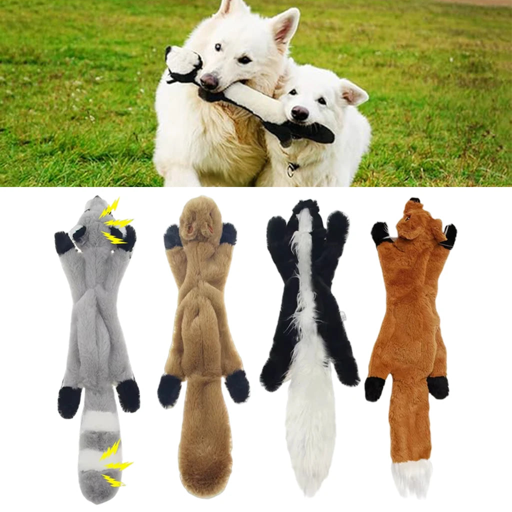 Durable Plush Dog Chew Toy with Squeakers - Smarsty