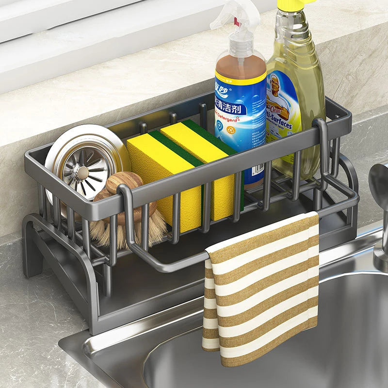 Stainless Steel Kitchen Sink Drain Rack Organizer - Smarsty