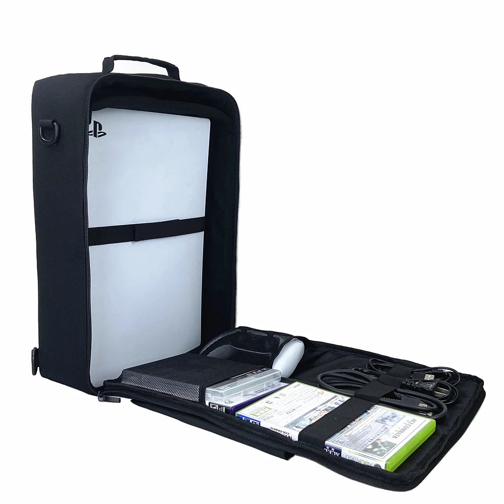 Portable PS5 Travel Carrying Case with Shoulder Strap - Smarsty
