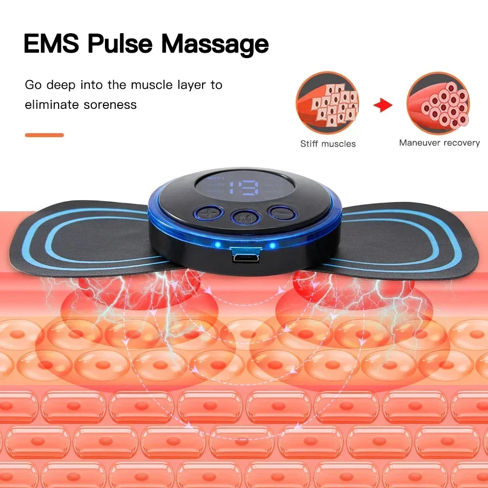 Rechargeable Neck Massager with Customizable Modes for Pain Relief - Smarsty