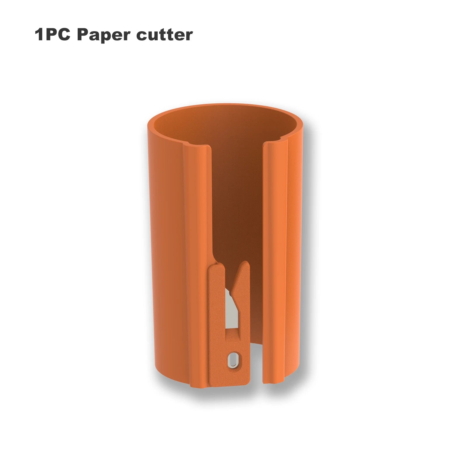 HORN Sliding Wrapping Paper Cutter - Easy-Glide Gift Wrap Trimmer for Christmas & Birthdays, Durable ABS，, Orange/Black - Smarsty