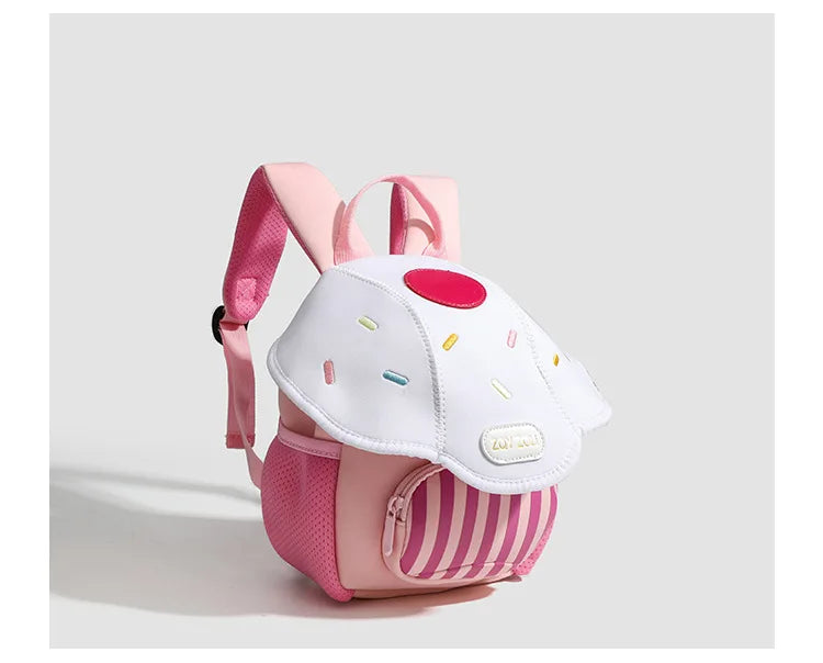 Cute Mushroom Backpack For Kids Cartoon Pink Preschool Bag - Smarsty