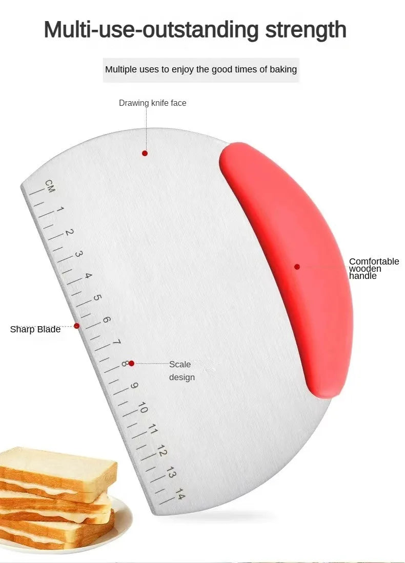 Stainless Steel Flour Cutter with Measurement Scale - Smarsty