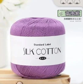 Silk Cotton Crochet Yarn for Soft Baby Knitting - Smarsty