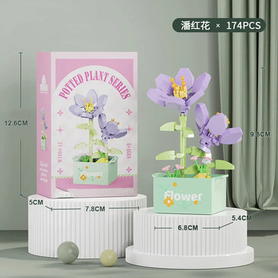 Bouquet Flower Mini Diy Building Block Toys for Children Bricks Blocks for Adults Constructor Micro Bricks Construction Set Gift by Smarsty
