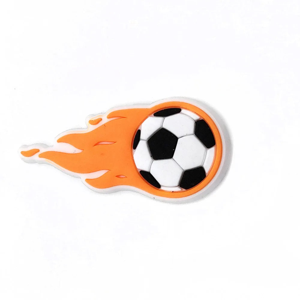 Sprot Soccer Football Shoe Charms Pin for Crocs Accessories Charms Clogs Slides DIY Shoe Decoration Buckle Party Gifts