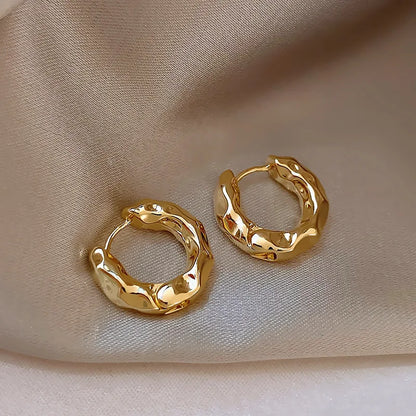 925 Sterling Silver Hoop Earrings Lightweight Trendy - Smarsty