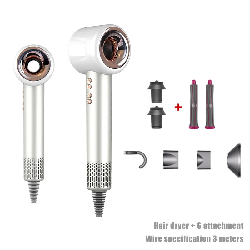 Professional 1600W Negative Ion Hair Dryer for Home Travel - Smarsty