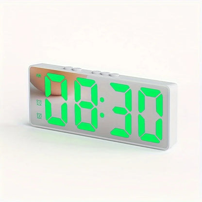 LED Digital Alarm Clock with Voice Control and Dual Snooze - Smarsty