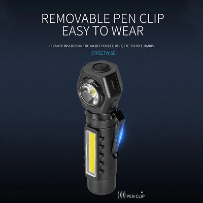LED COB Headlight Band USB Charging Waterproof Head-Mounted Flashlight Detachable Multifunctional 5W/1600mAh for Running Cycling