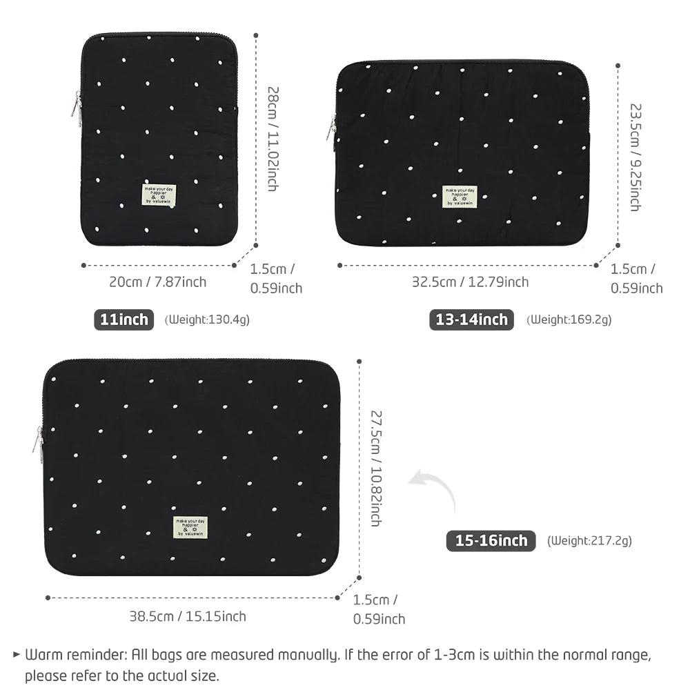 Puffy Laptop Sleeve 13 Inch Case For Laptops Protective