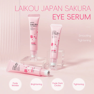 LAIKOU Sakura Eye Serum Roller for Dark Circles - Smarsty