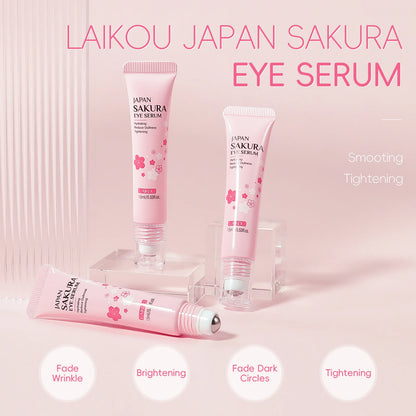 LAIKOU Sakura Eye Serum Roller for Dark Circles - Smarsty