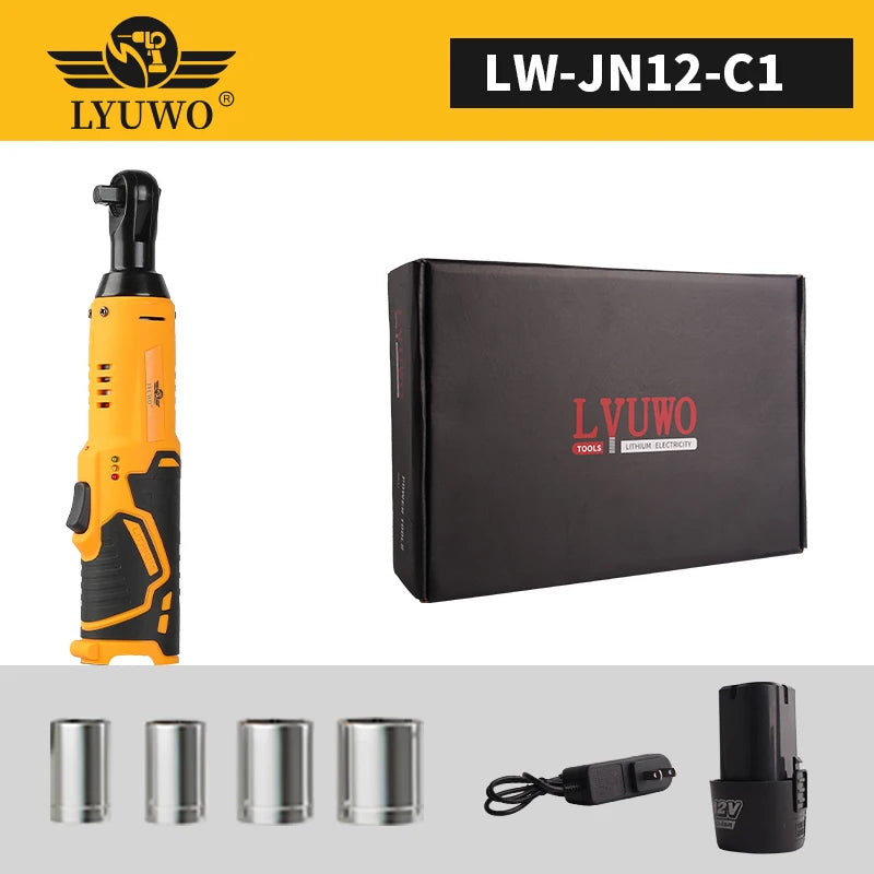LYUWO Rechargeable Electric Ratchet Set for Easy Auto Maintenance - Smarsty