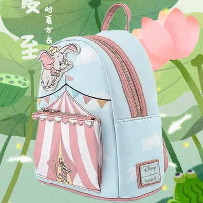 Beauty and the Beast Cartoon Backpack PU Leather Bag - Smarsty