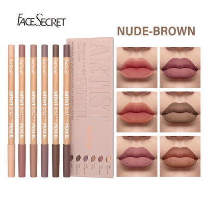 Weightless Matte Lip Liner Pencil Set for Long-lasting Precision - Smarsty