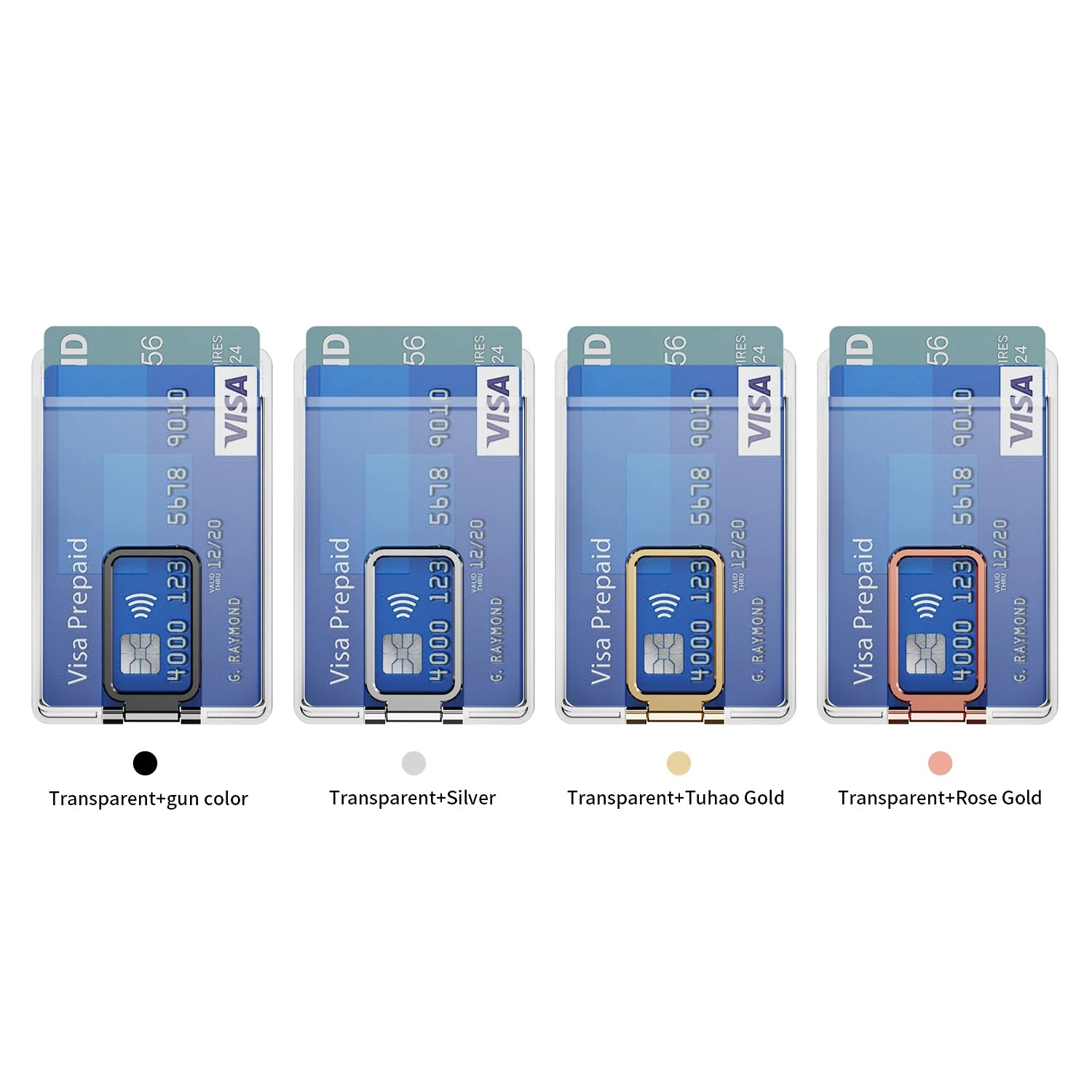 MagSafe Card Wallet Clear Case With Strong Magnetic Stand - Smarsty