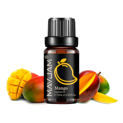 MAYJAM Fruit Essential Oil 10ml Cherry Banana Papaya Grape Litchi Guava Kiwifruit Pear Fig Fragrance Oil for Diffuser Candle