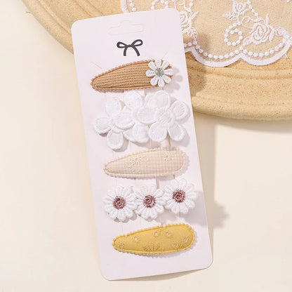 Kids Floral Hair Clips Set for Stylish Girls - Smarsty