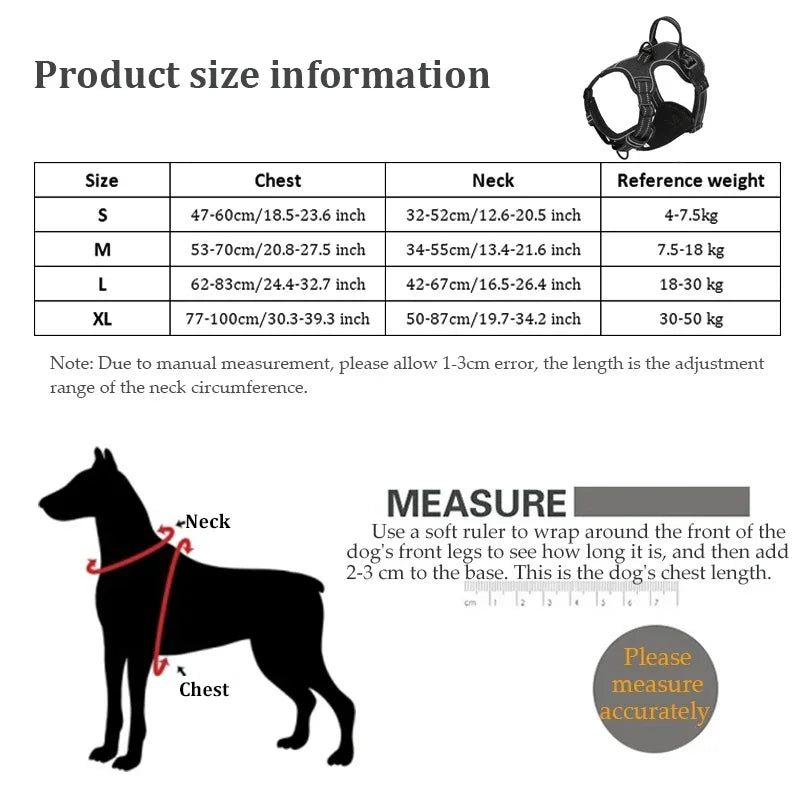 Adjustable Reflective Dog Harness for Comfort and Safety - Smarsty