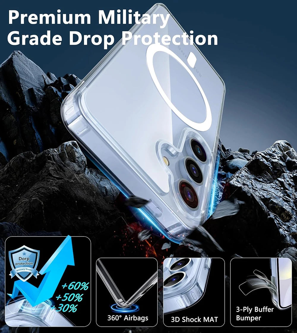 MagSafe Wireless Case For Samsung Galaxy S24 S23 S22 S21 - Smarsty