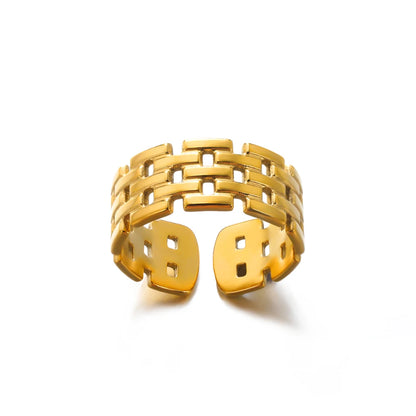 Luxury Gold 316L Stainless Steel Rings for Women - Smarsty