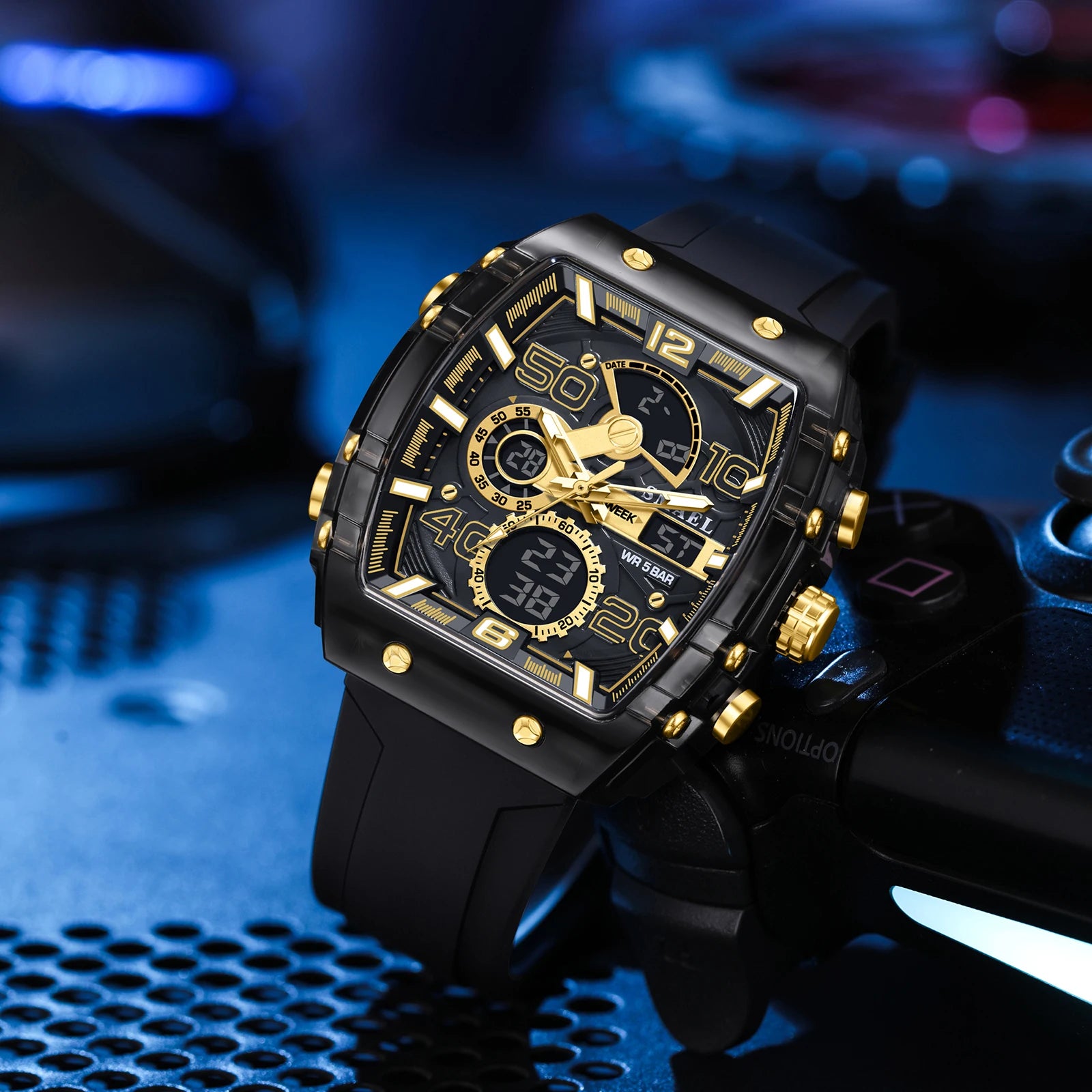 SMAEL 8109 Waterproof Luminous Dual Display Watch - Smarsty