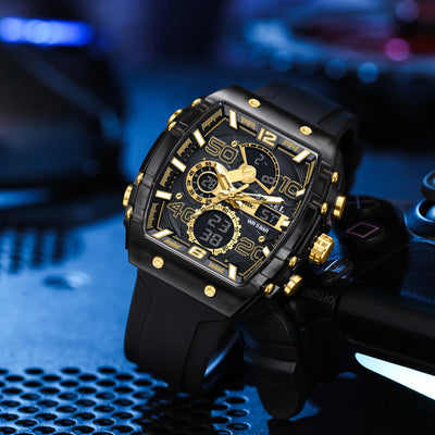 SMAEL 8109 Waterproof Luminous Dual Display Watch - Smarsty