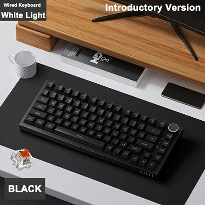 AK820 Mechanical Keyboard With Rotary Volume Control