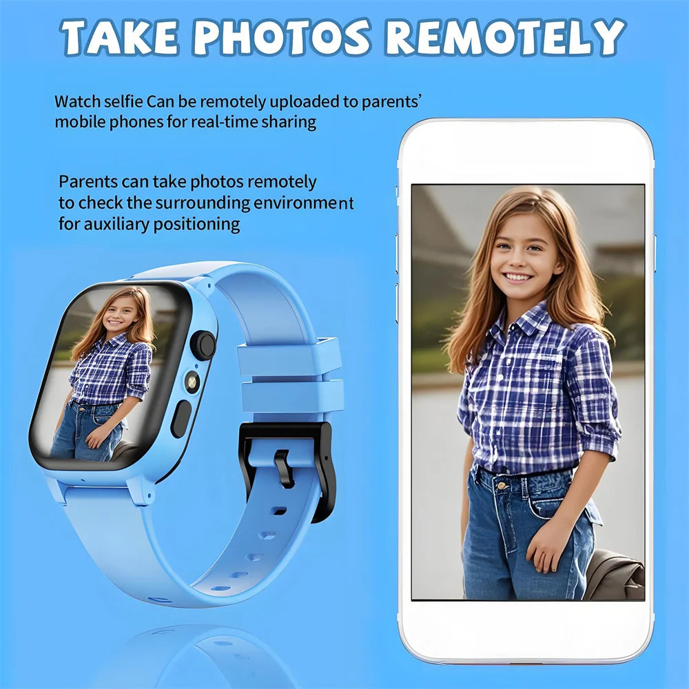 4G Kids Smart Watch With SOS Call And Waterproof Design - Smarsty