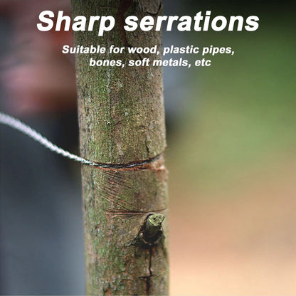 Cable Saw Stainless Steel Wire Saw Pocket Hand Saw for PVC, PE, ABS Pipes Cutting, Camping Hiking Wood Cutting by Smarsty