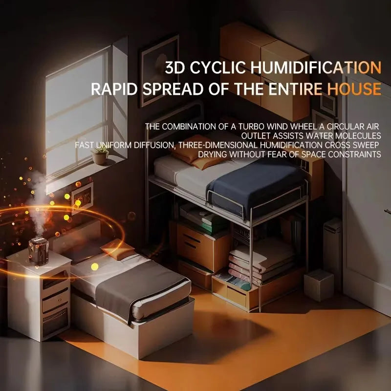3L Air Humidifier with Cool Mist and Aromatherapy - Smarsty