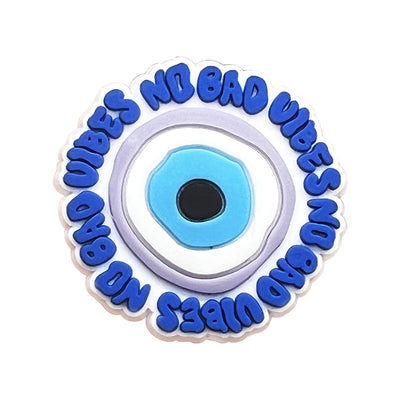Evil Eye Shoe Charms for Crocs Accessories Blue Eyeball Monster Badge Women Buckle Kids Pins Decoration Jeans Shoes Accessories - Smarsty