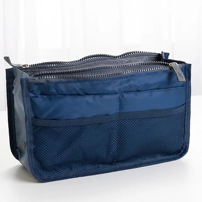 Multi Functional Large Capacity Makeup Bag Portable Double Zipper Toiletries Travel Storage Bag Mommy Bag Multi Pocket Cosmetic - Smarsty