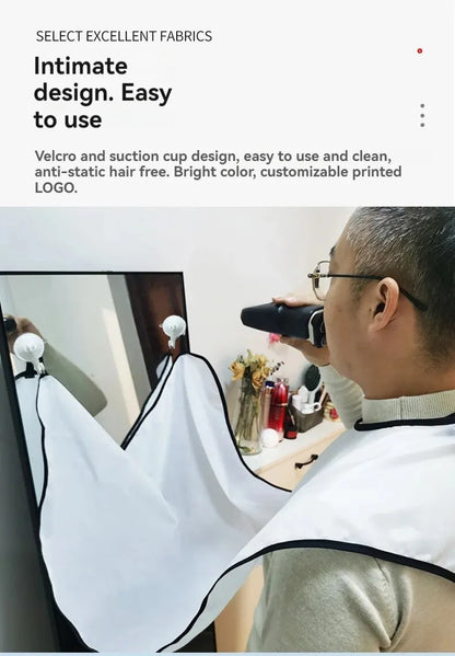 Versatile Shaving Bib for Easy Beard Styling - Smarsty