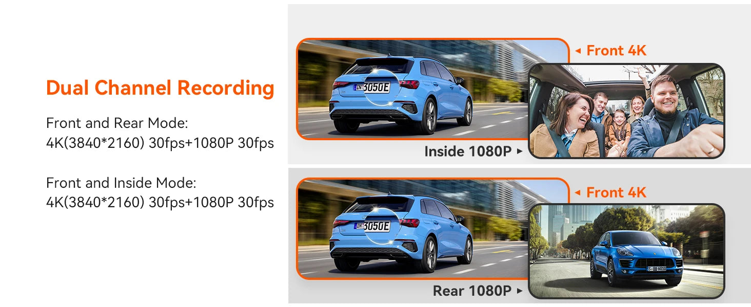 4K Car Dash Cam Featuring GPS And Three Lenses Elite - Smarsty