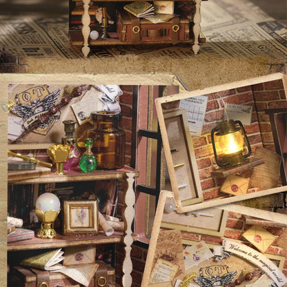 Magical Doll House Wooden Miniature DIY Assembly Building Model Kit Production of Small Room Toys Decorations with Furniture by Smarsty