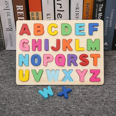 Montessori Toy Wooden Building Blocks Early Learning Educational Toys Color Shape Match Kids Puzzle Toys For Children Boys Girls - Smarsty