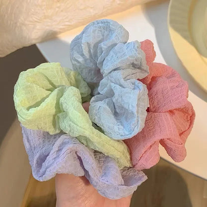 Candy Color Hair Scrunchies Pack Soft No Damage Elastic - Smarsty