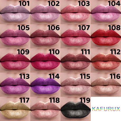 Bold Metallic Lipstick Set for Long Lasting Shine - Smarsty