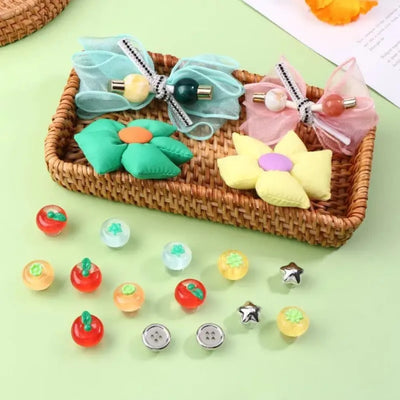 14pcs Shoes Charms Removable Cute Transparent Tomatoes Shoe Accessories For Girls Summer Shoes DIY Hole - Smarsty